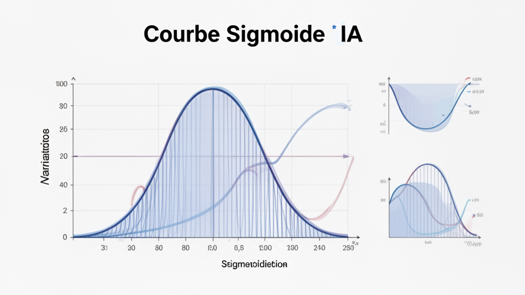 Illustration 3 sur courbe sigmoïde IA