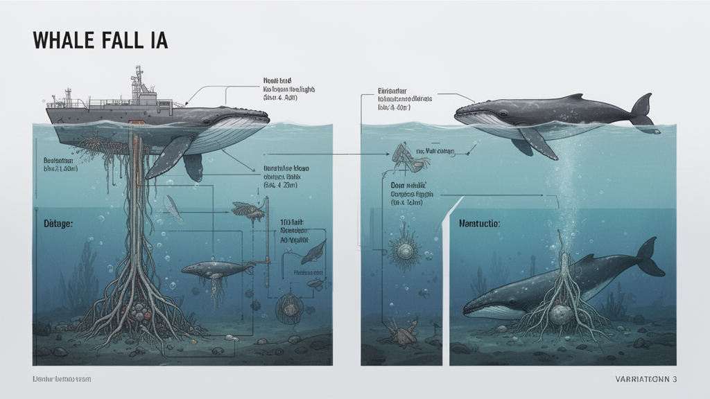 Illustration 3 sur whale fall IA