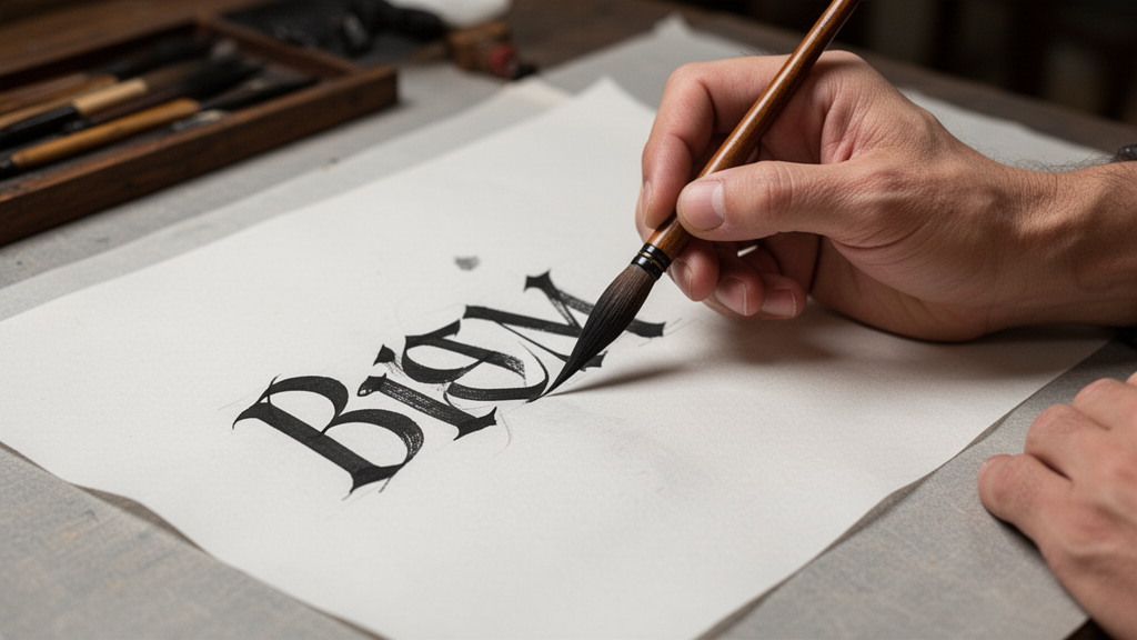 Illustration 1 sur typographie IA