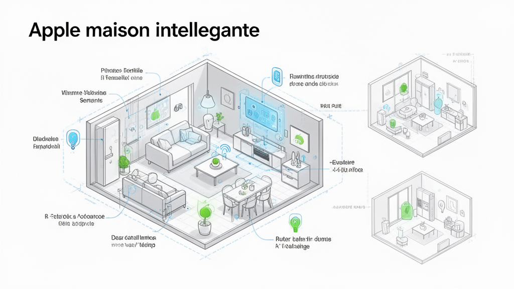 Illustration 3 sur Apple maison intelligente Illustration 3 sur Apple maison intelligente