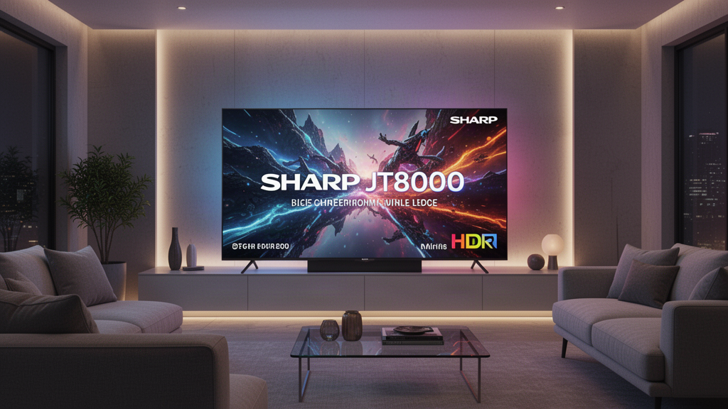 Sharp JT8000 : la technologie Mini LED accessible arrive en 2026